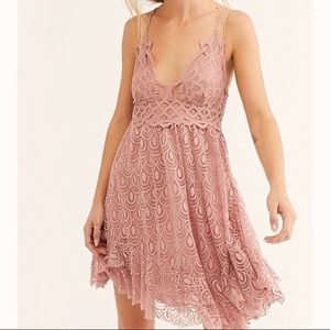 Free People Adella Burnout Velvet Slip dress